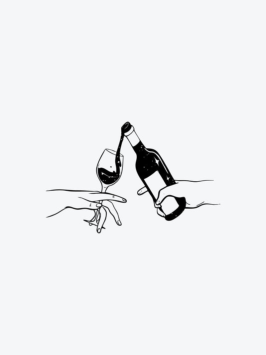 More Wine Gurl temporary tattoo