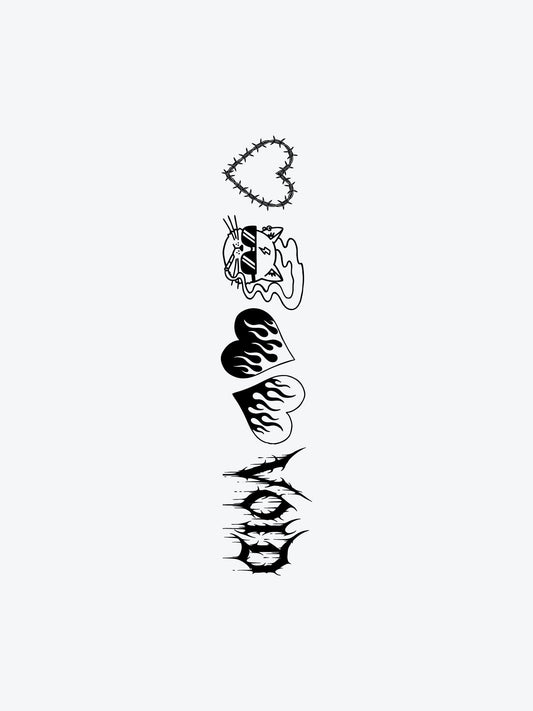 Random Bundle temporary tattoo