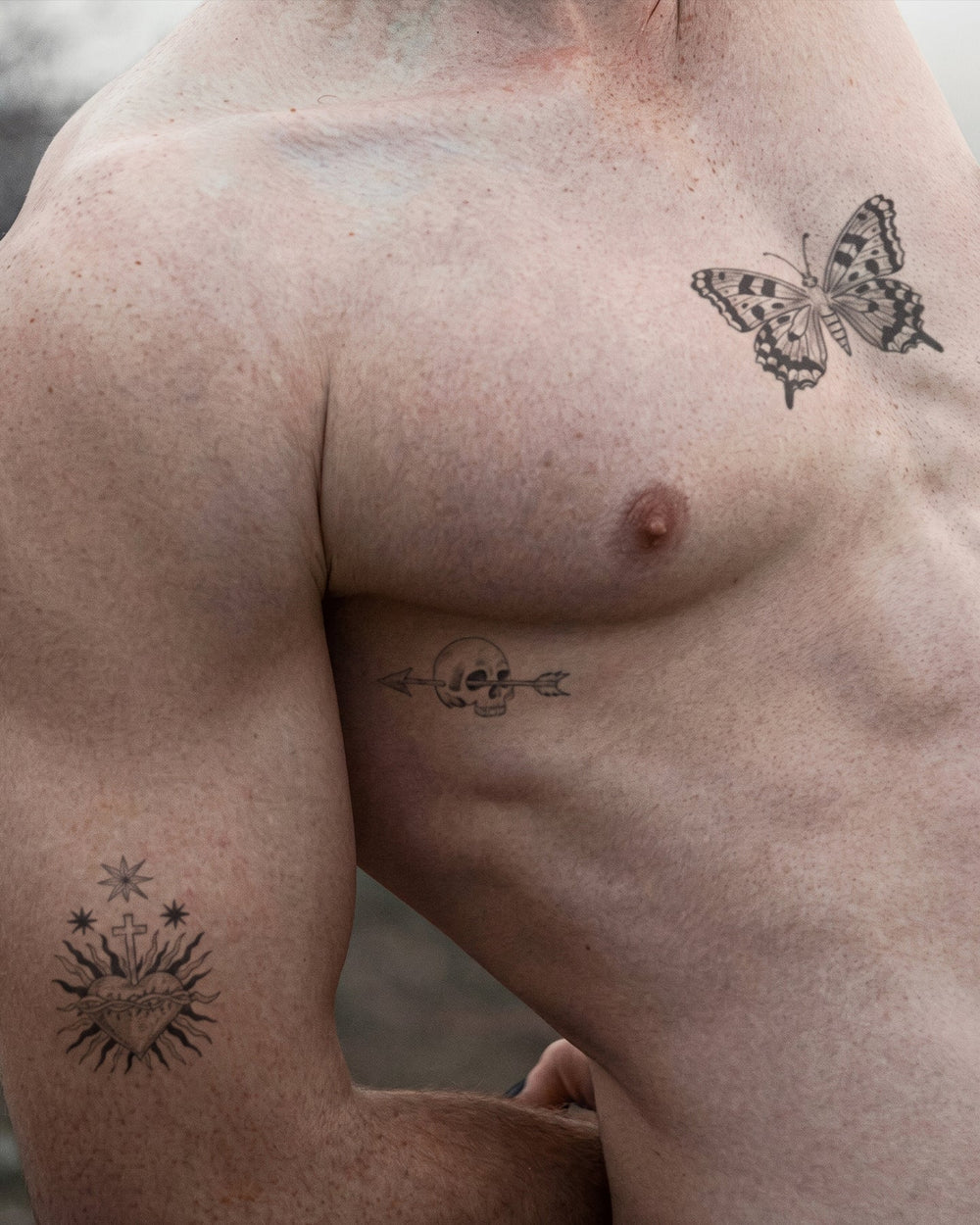 Dark Vibes Bundle Small (3 Tattoos) temporary tattoo