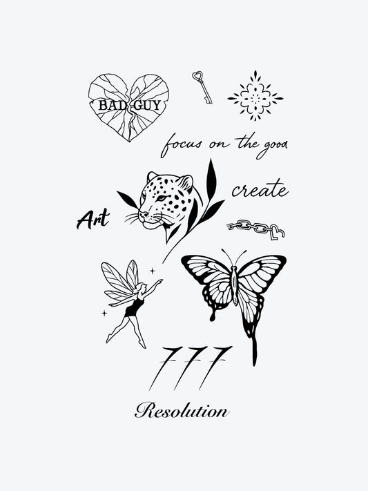 GetOverHim Bundle (12 Tattoos) temporary tattoo