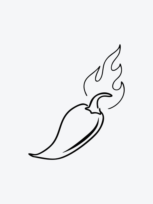 Chili Pepper temporary tattoo