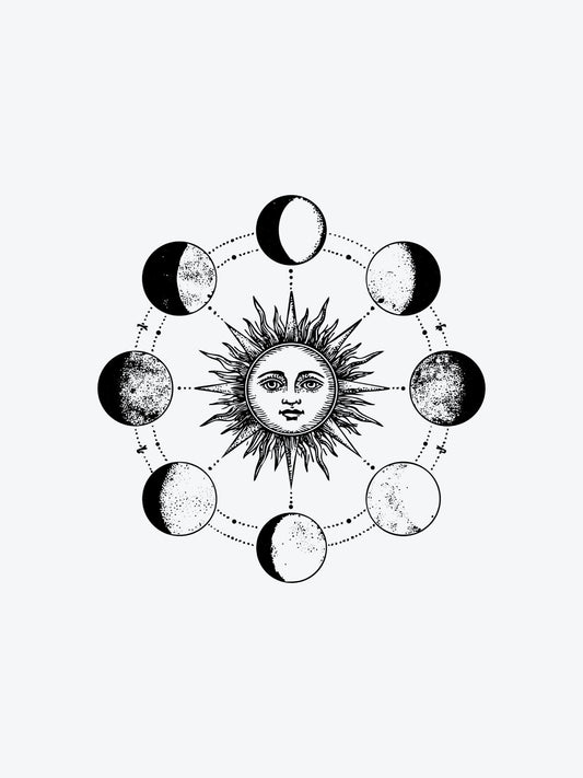 Moon Obsession temporary tattoo