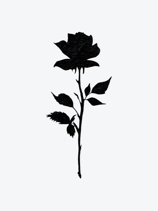 Black Rose temporary tattoo