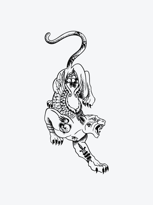 Black Panther temporary tattoo