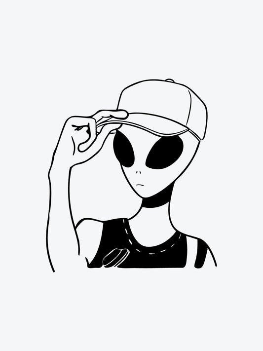 Alien Z by Mr B temporary tattoo
