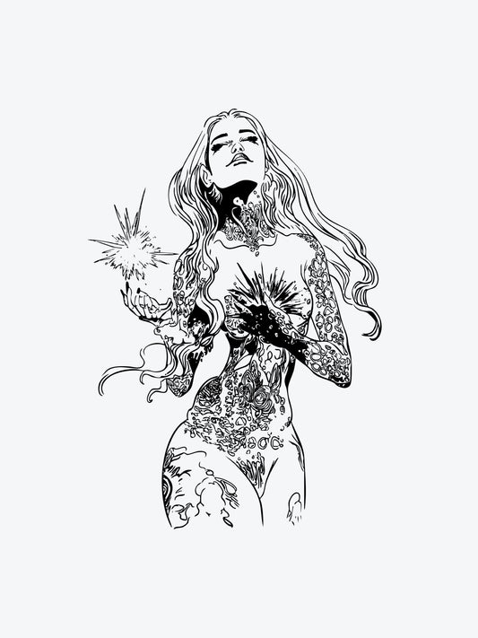 Power of a Woman temporary tattoo