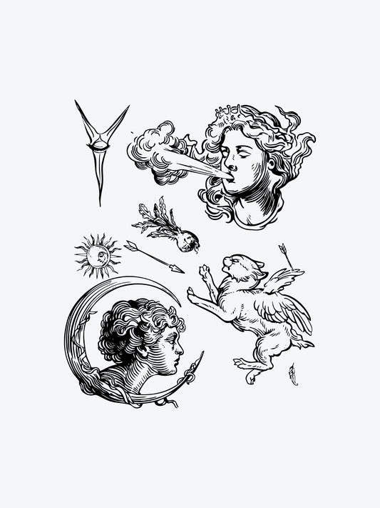 Myth Bundle(5 Tattoos) temporary tattoo