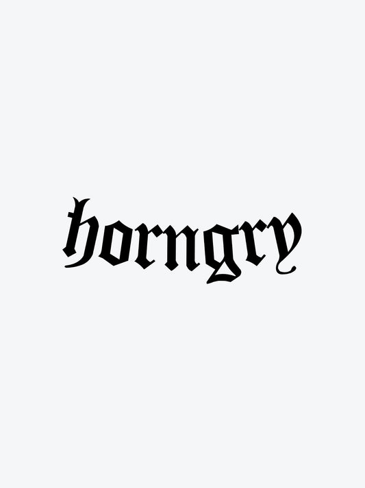 Horngry temporary tattoo