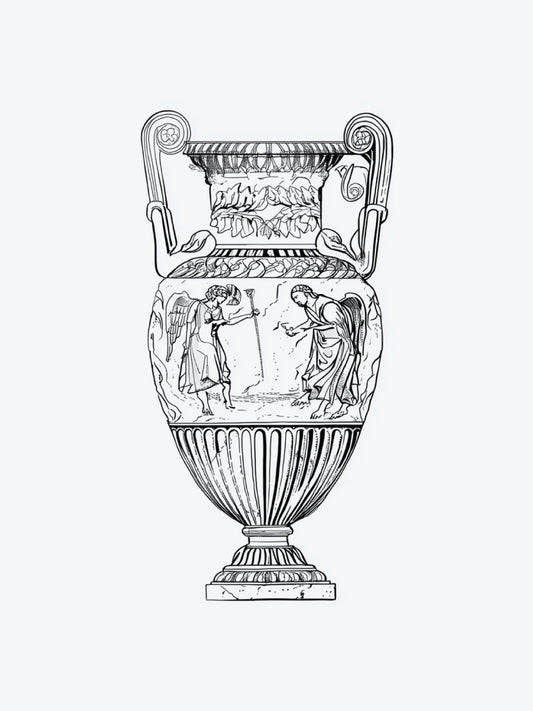 Ancient Vase temporary tattoo