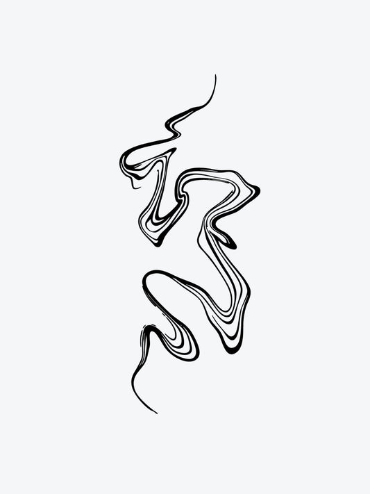 Lines2.0 temporary tattoo
