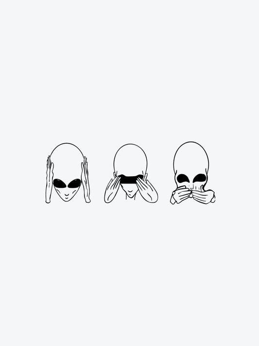 Alien Monkeys temporary tattoo