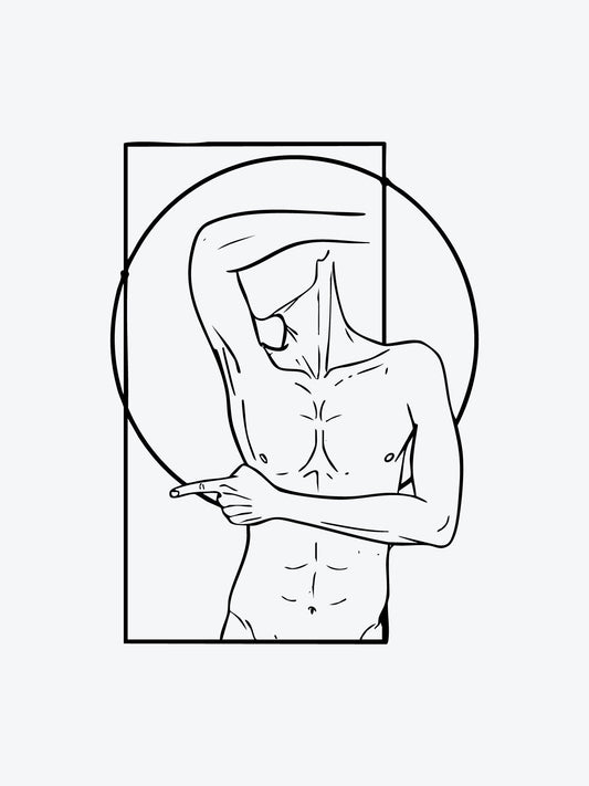 Geometric Body temporary tattoo