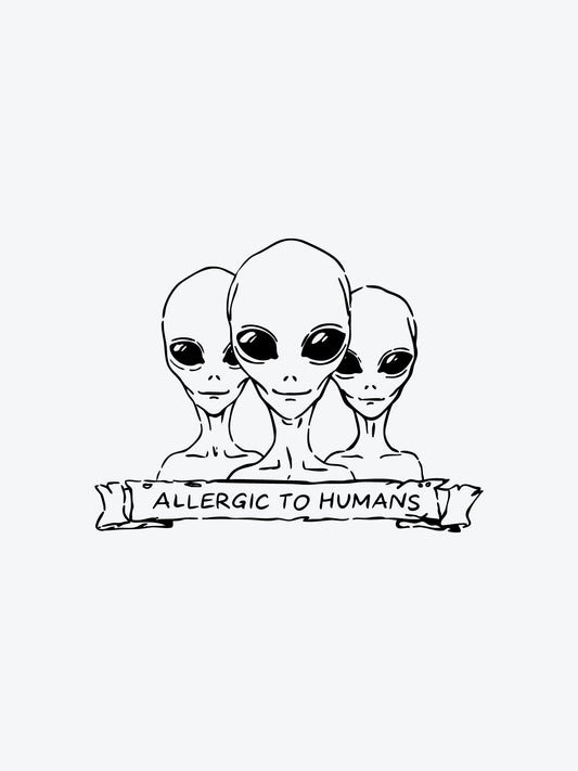 Allergic To Humans temporary tattoo