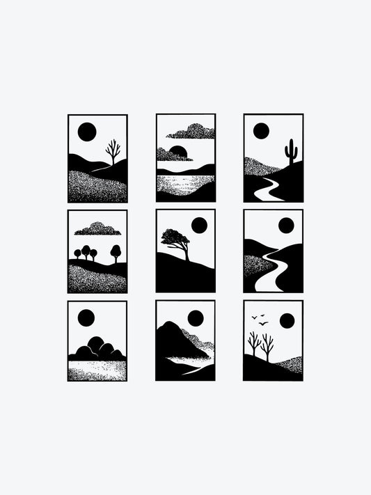 Sunset Bundle temporary tattoo