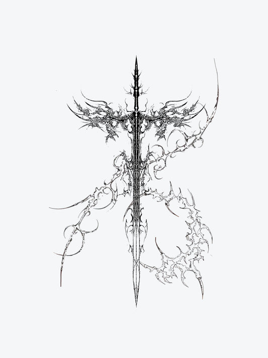 Sword of the Swords temporary tattoo