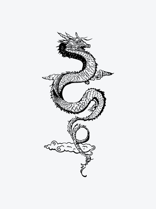 Dragon temporary tattoo