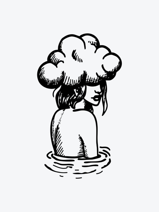 Its Cloudy Today temporary tattoo