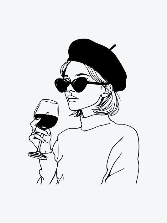 French Agent temporary tattoo