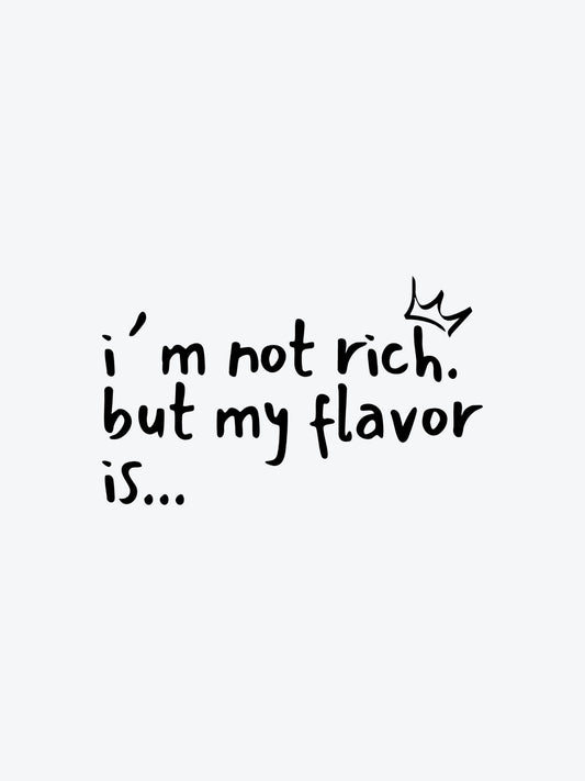 Im Not Rich But temporary tattoo