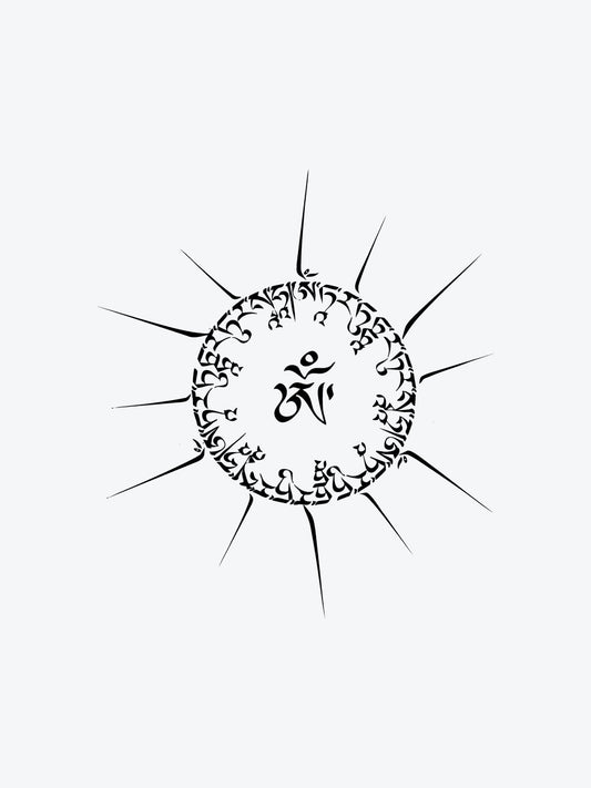 Divine Script temporary tattoo