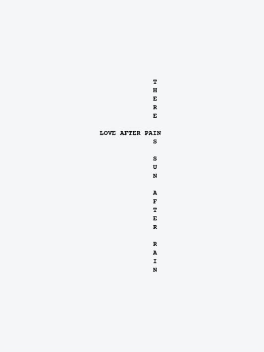 Love After Pain (Left Hand) temporary tattoo
