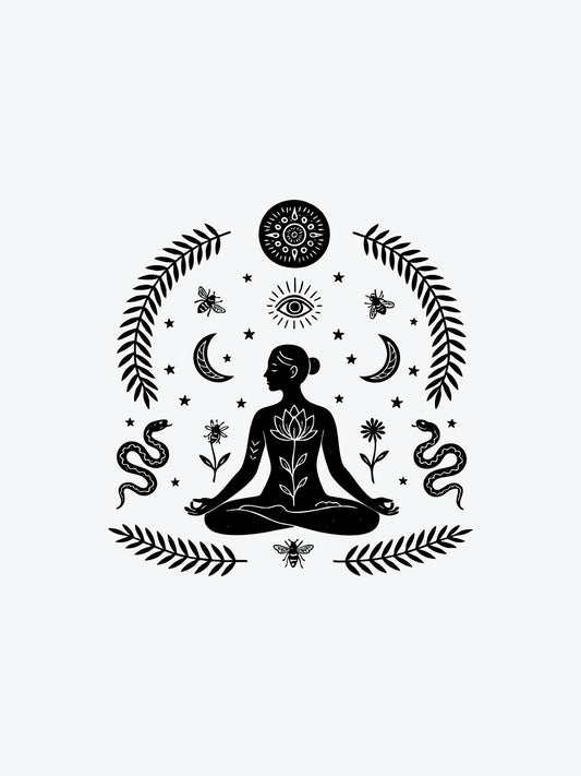 Womans Nature temporary tattoo