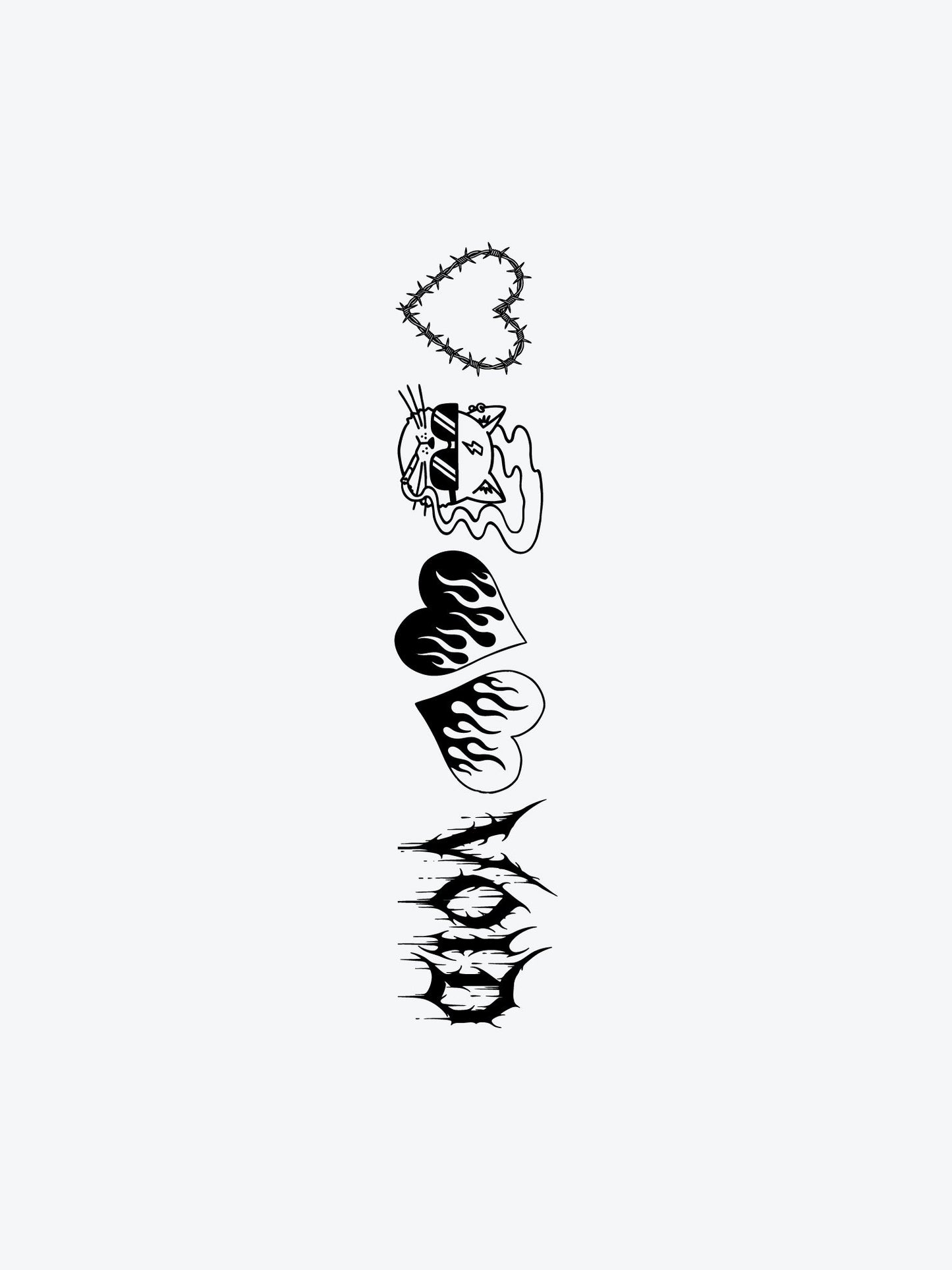 Random Bundle temporary tattoo