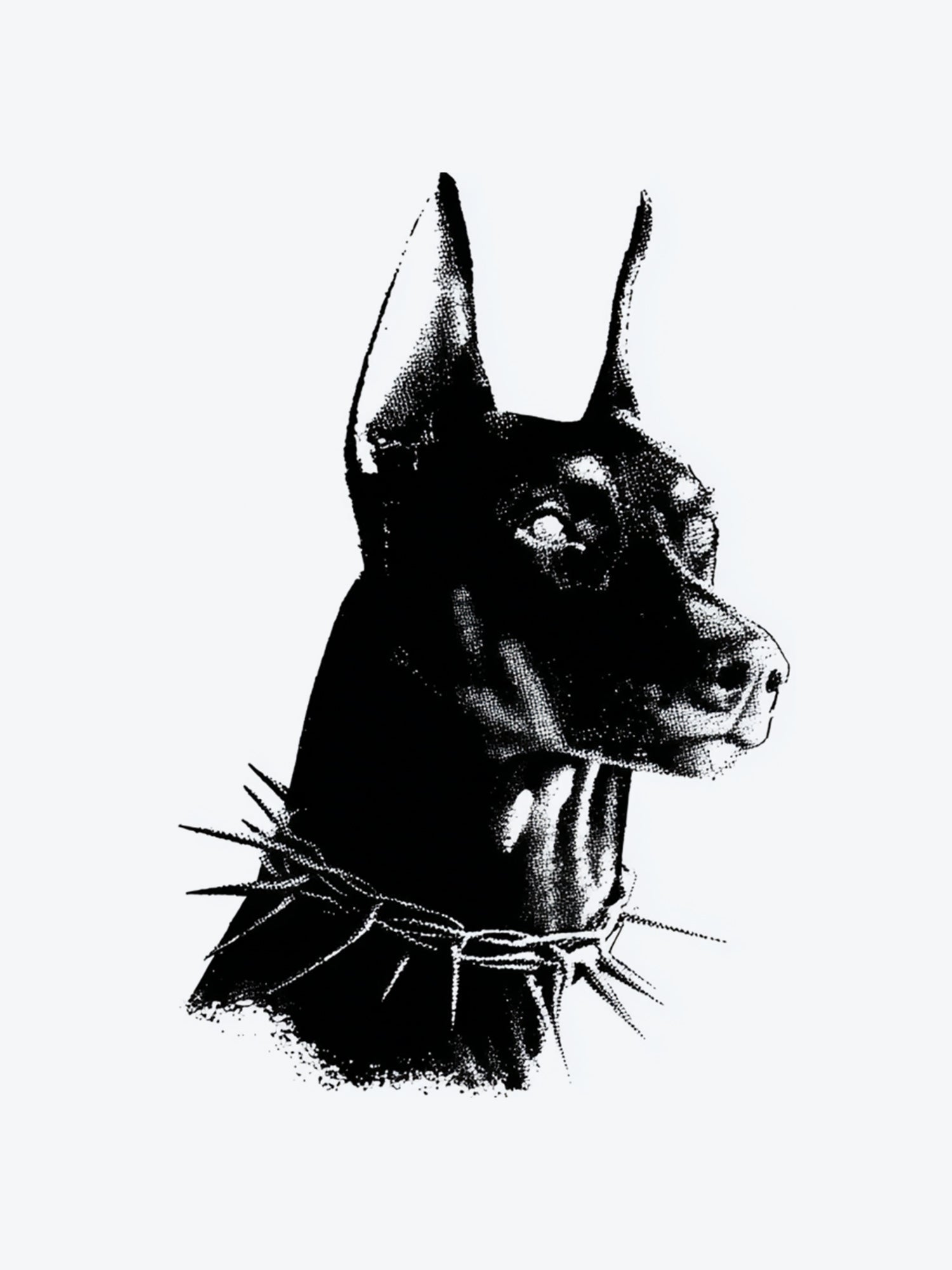 Dog Dobermann temporary tattoo