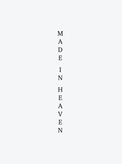 Made In Heaven (Vertical) temporary tattoo