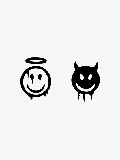 Good And Bad temporary tattoo