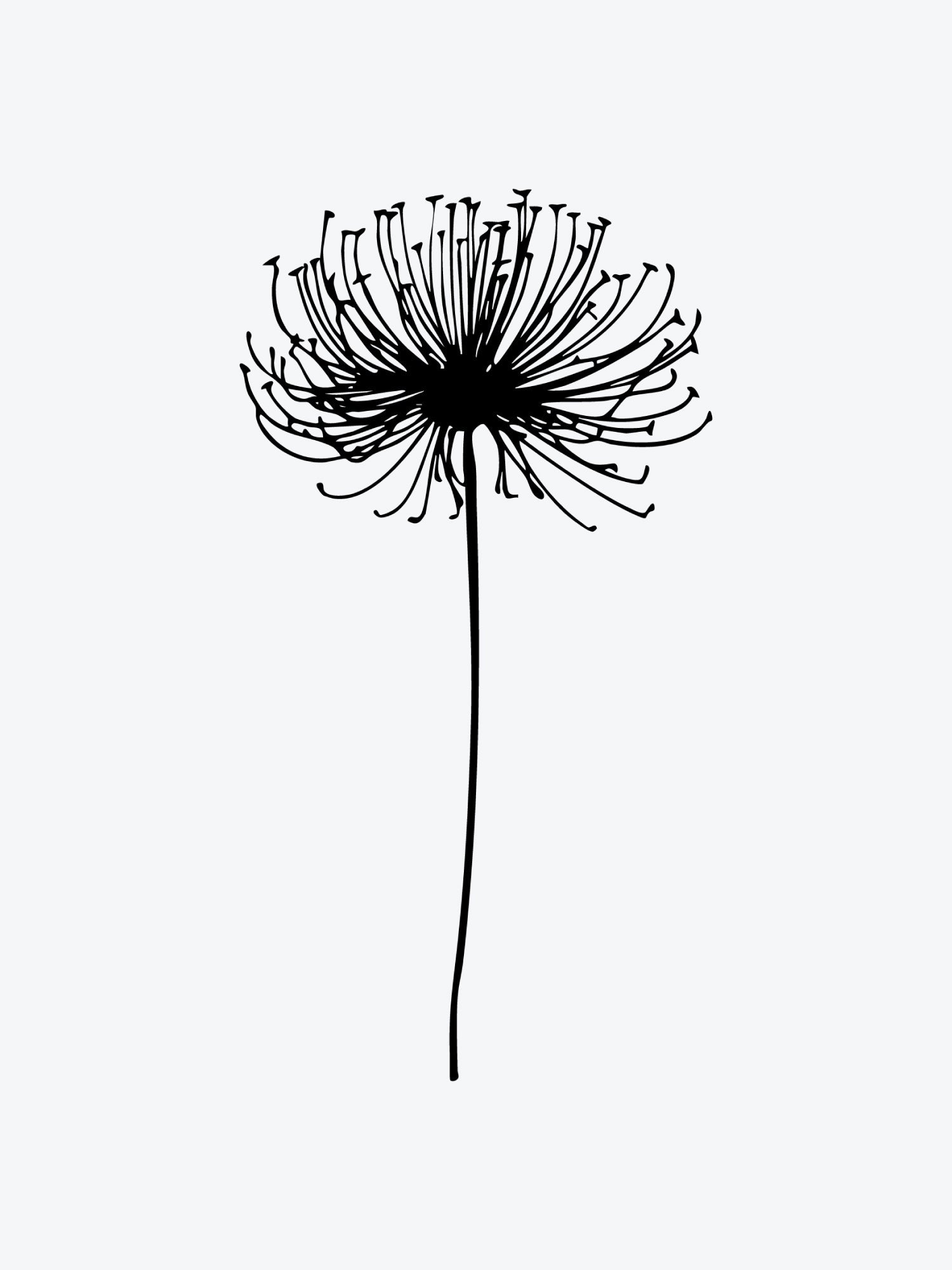 Dandeline temporary tattoo