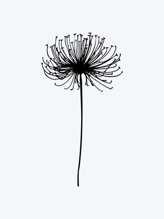Dandeline temporary tattoo