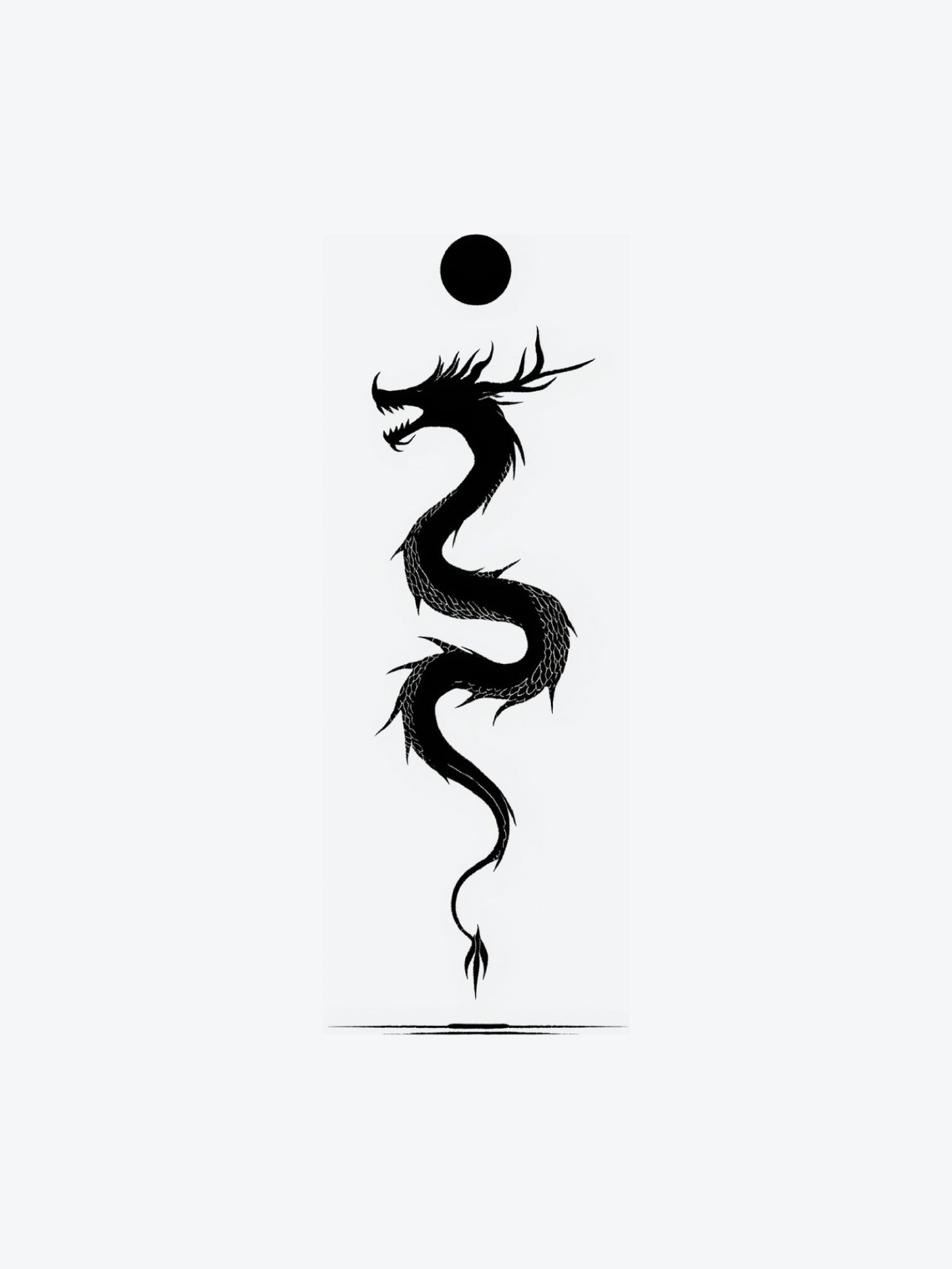 Royal Dragon temporary tattoo