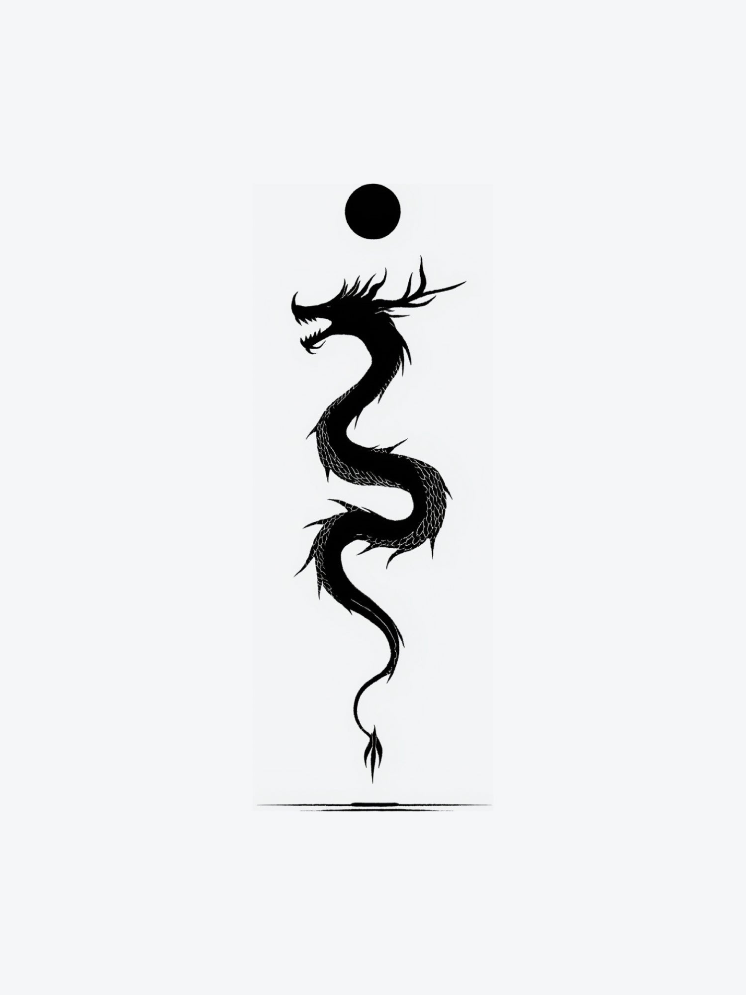 Royal Dragon temporary tattoo