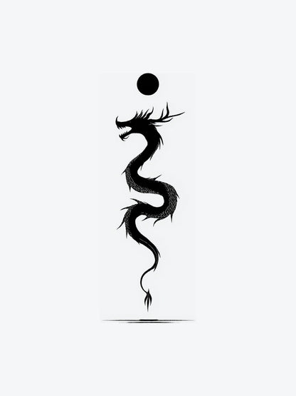 Royal Dragon temporary tattoo