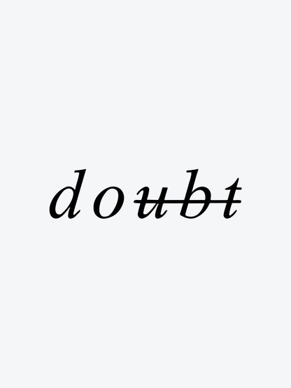 Doubt temporary tattoo