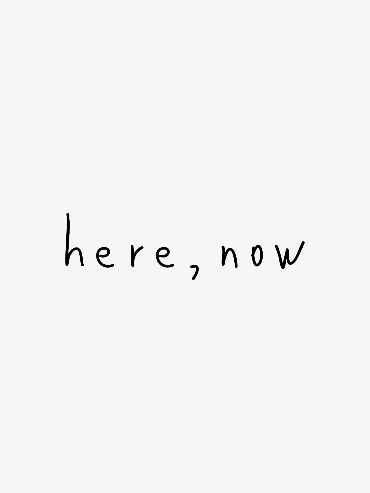 here, now temporary tattoo