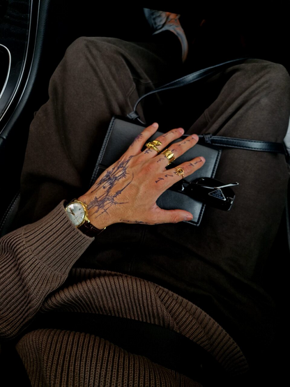 Tribal Castle temporary tattoo