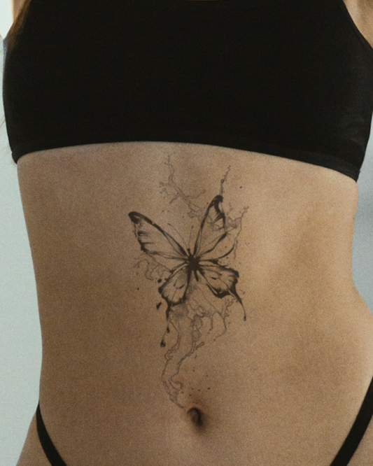 Liquid Butterfly temporary tattoo