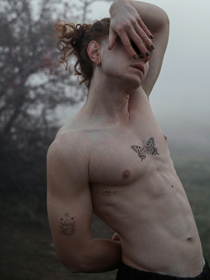 Dark Vibes Bundle Small (3 Tattoos) temporary tattoo