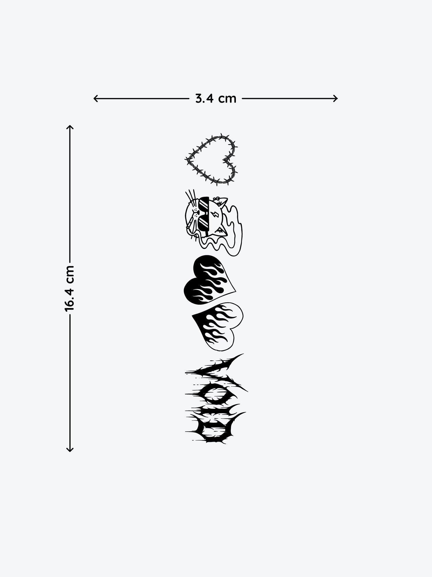 Random Bundle temporary tattoo
