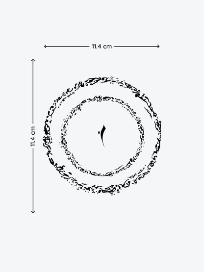 Circle Asemic temporary tattoo