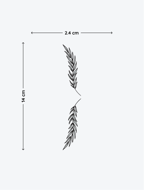 Laurel Branch temporary tattoo