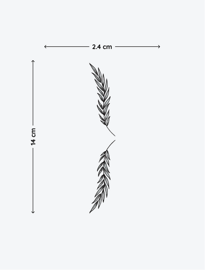 Laurel Branch temporary tattoo