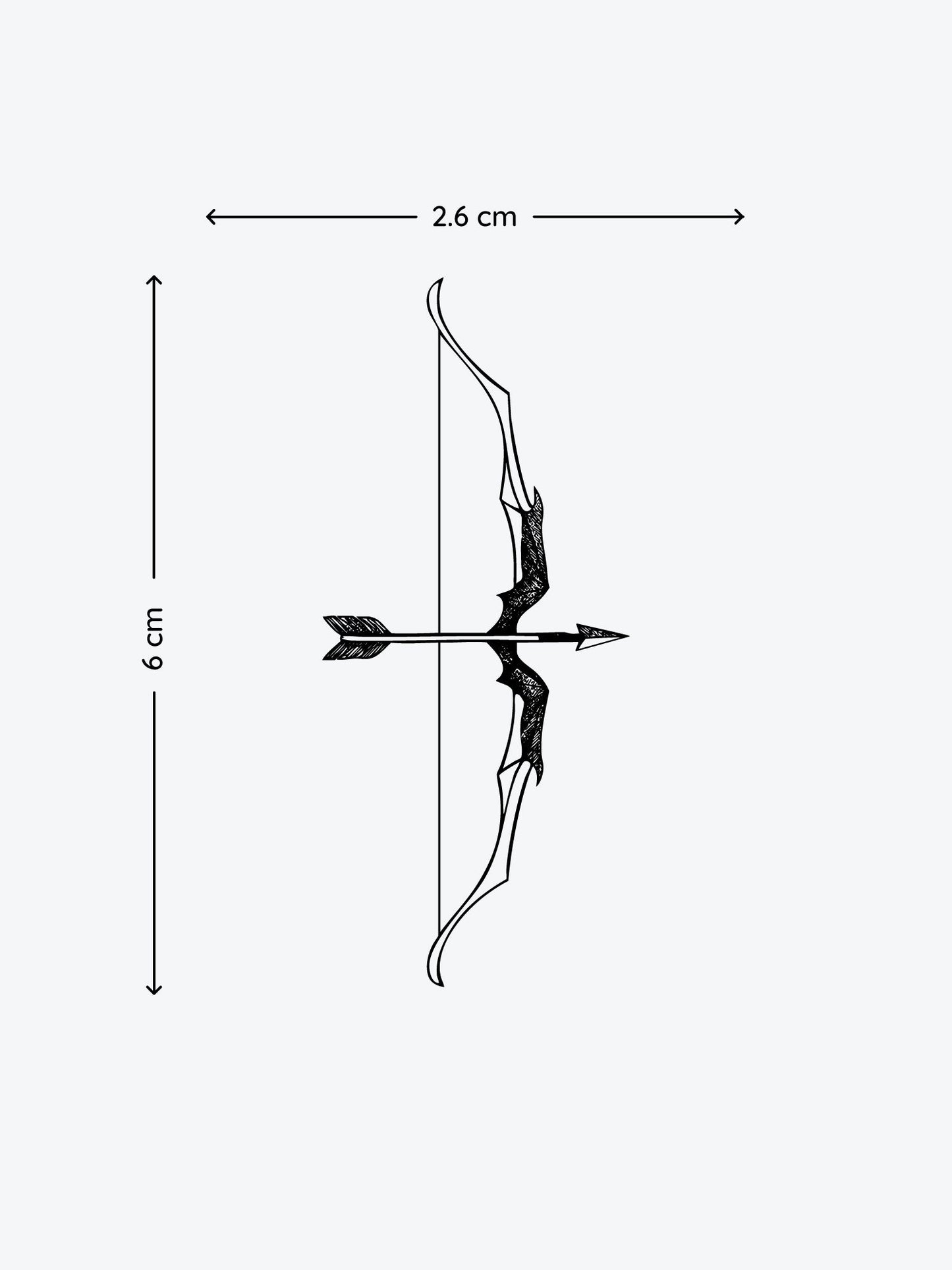 Arch temporary tattoo