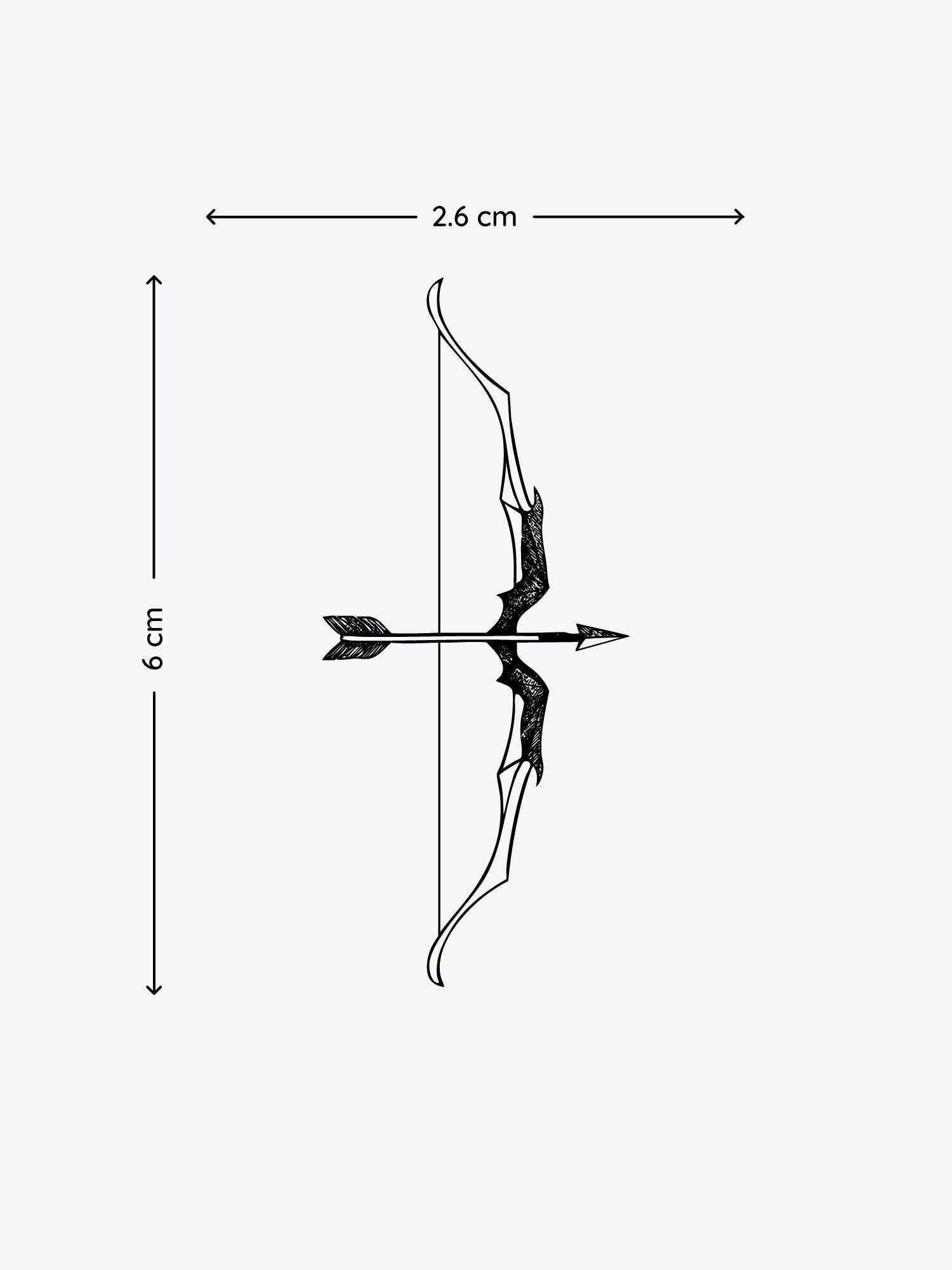 Arch temporary tattoo