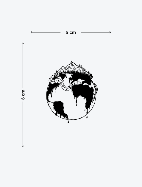 Planetary Harmony by K.G. temporary tattoo