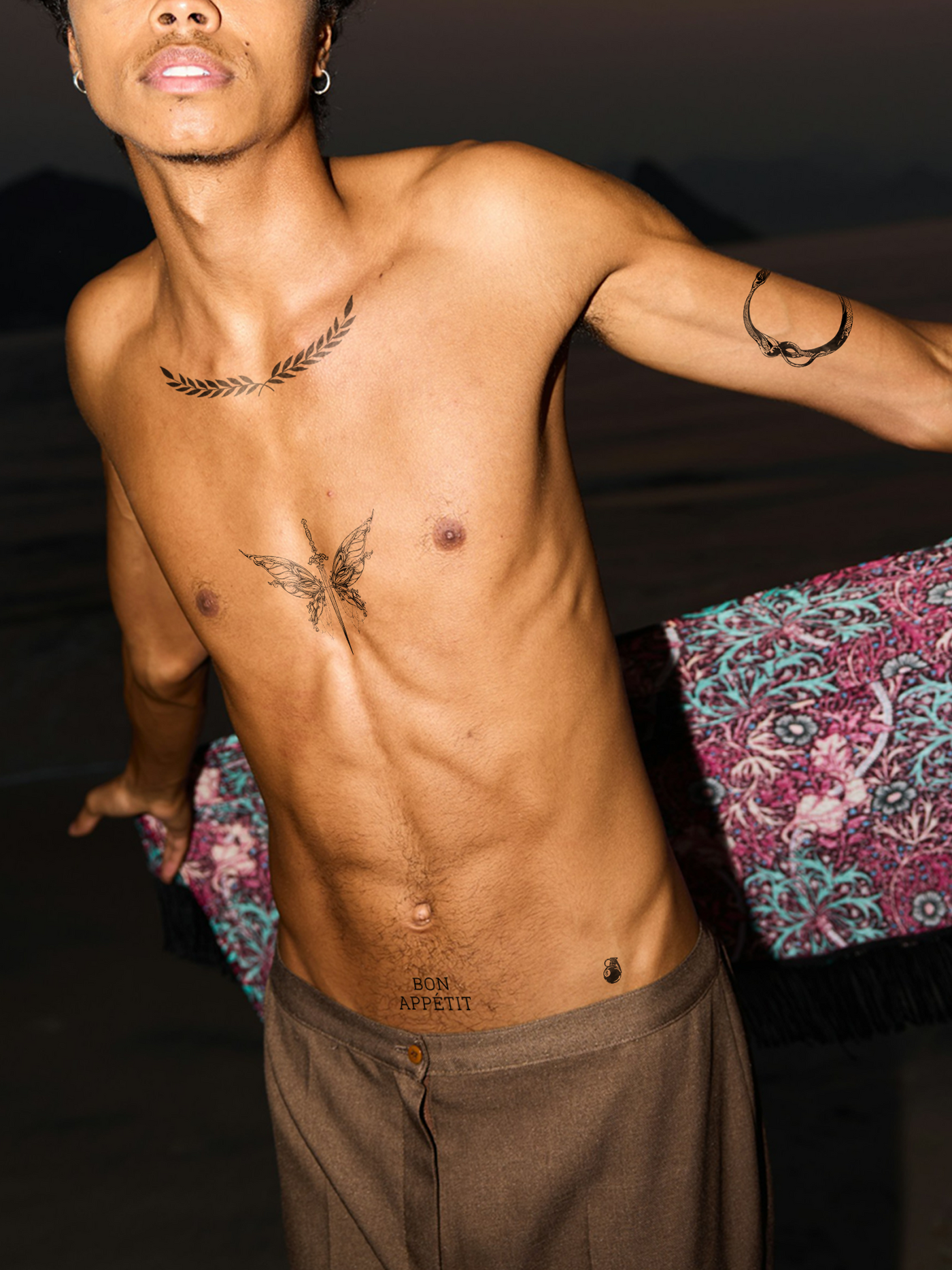 Desert Muse Look temporary tattoo