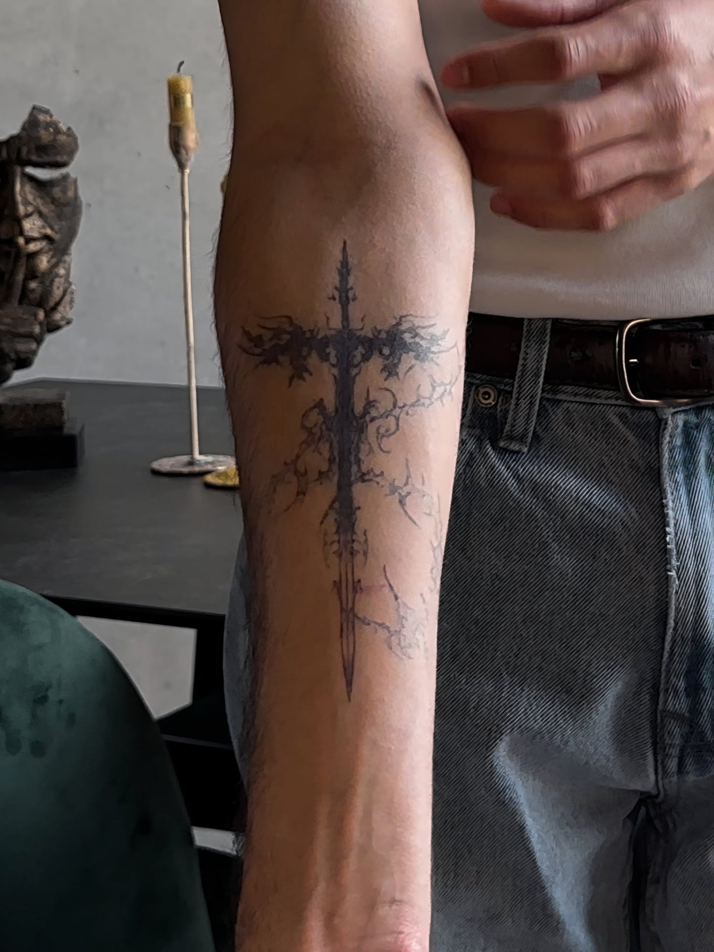 Sword of the Swords temporary tattoo