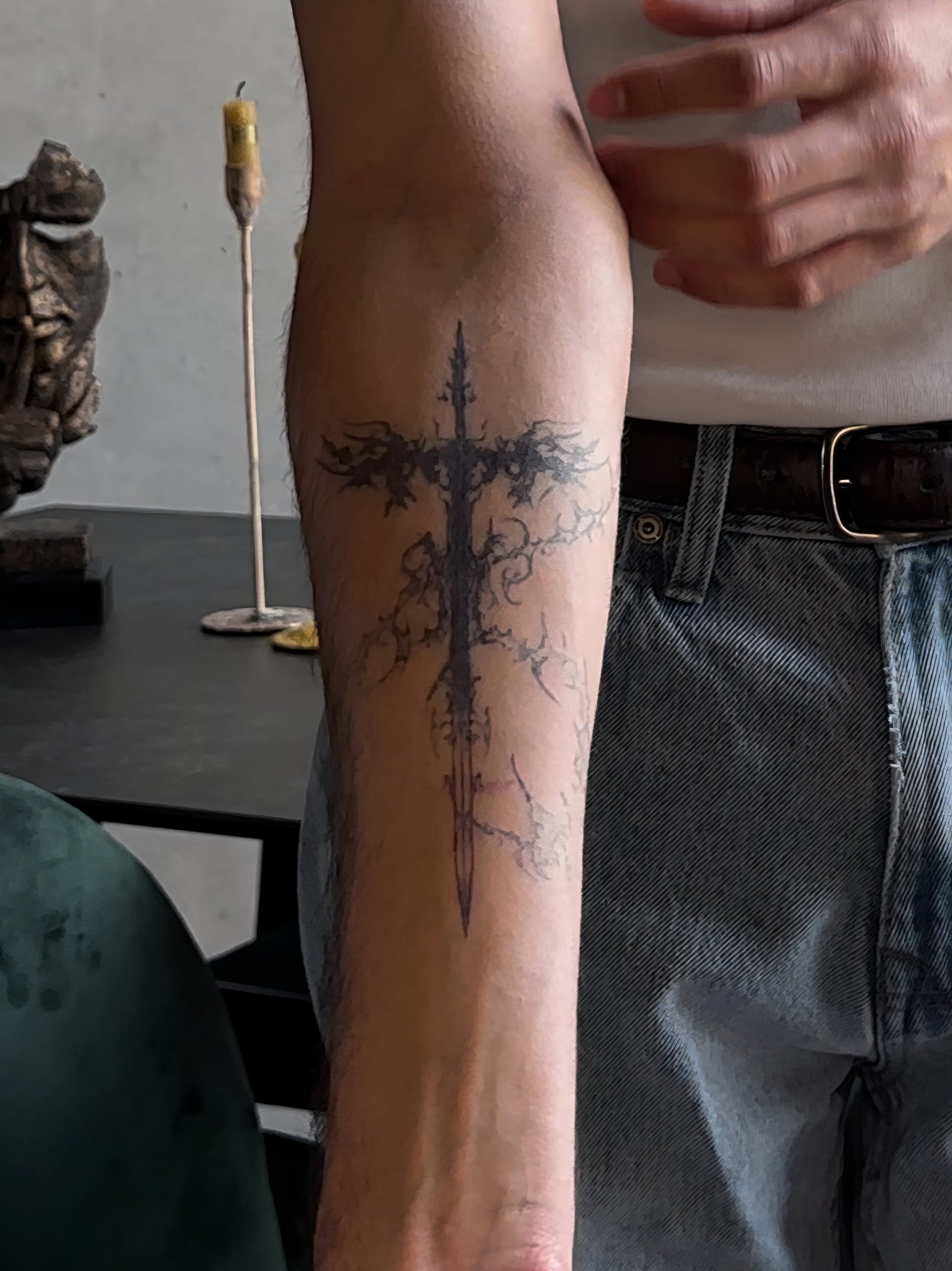 Sword of the Swords temporary tattoo